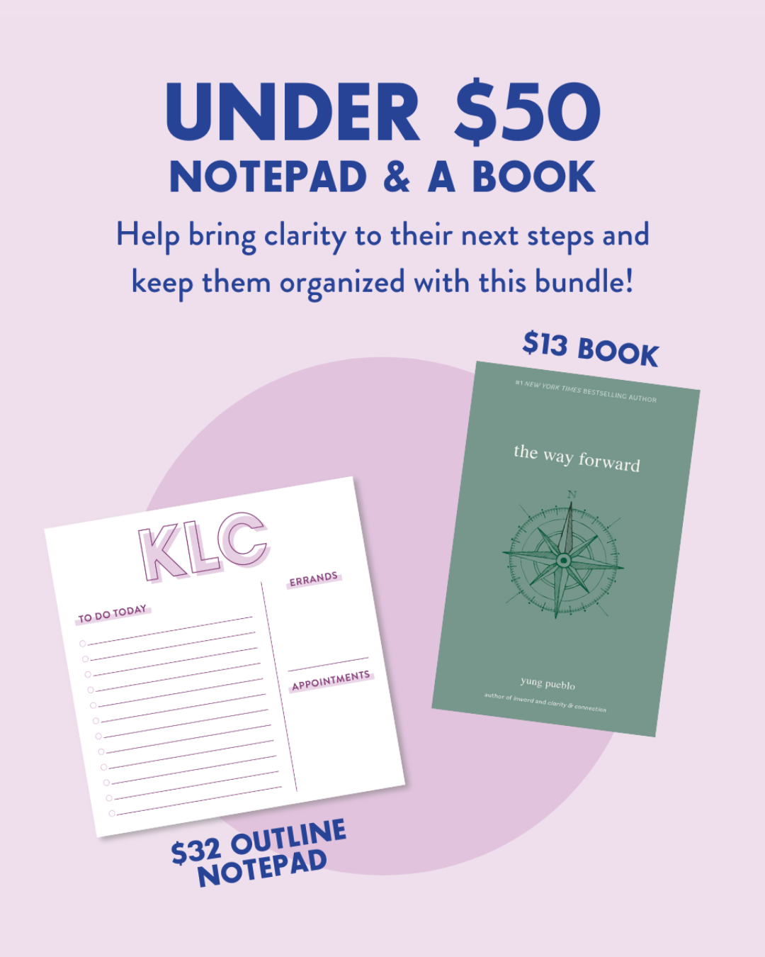 Graduation Gift Under $50 : Notepad & A Book