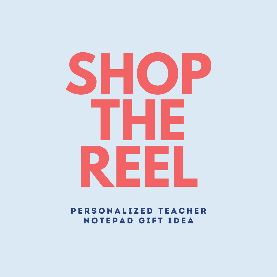Shop the Reel : Personalized Teacher Notepad Gift Idea