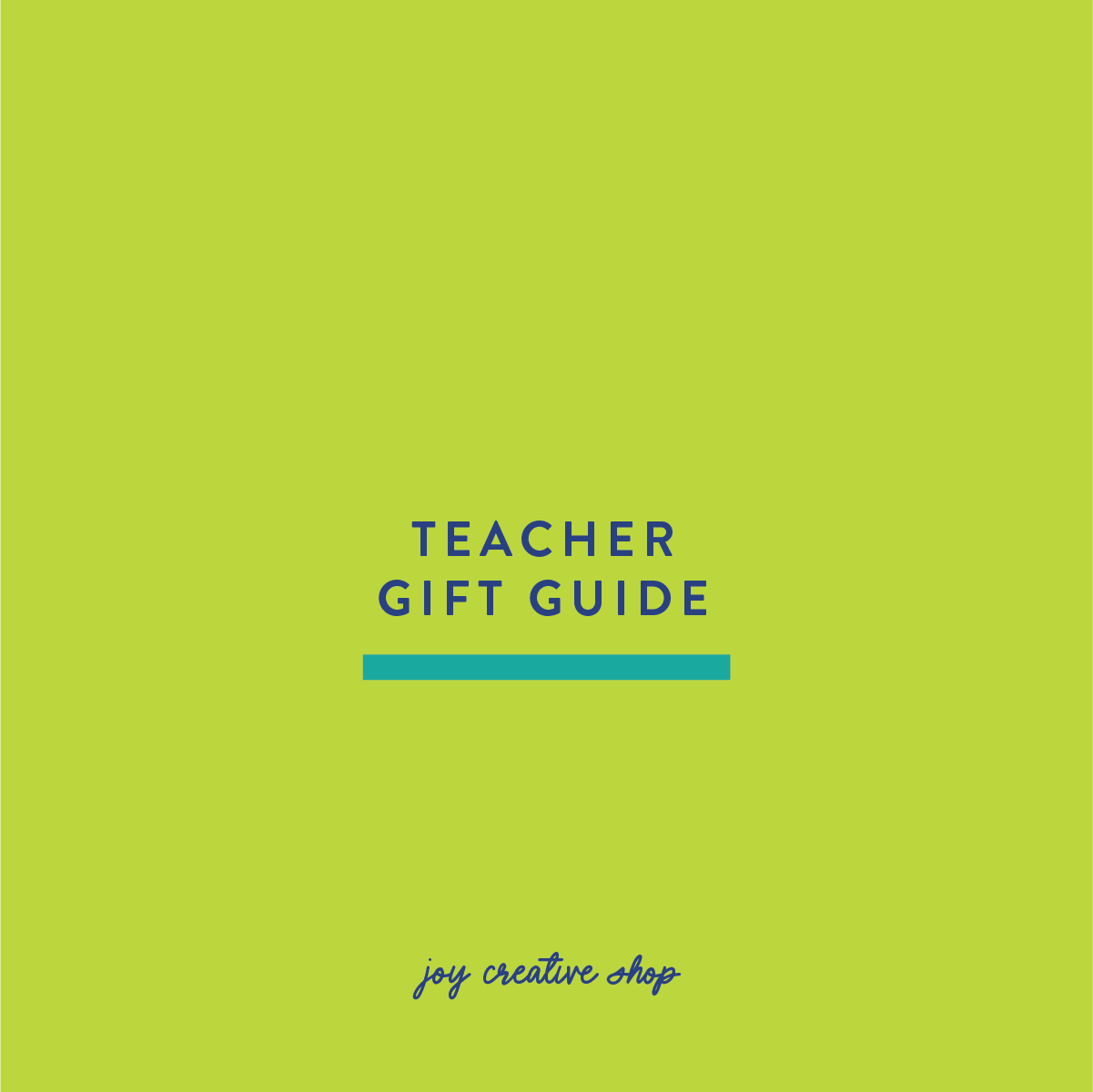 Teacher Gift Inspiration