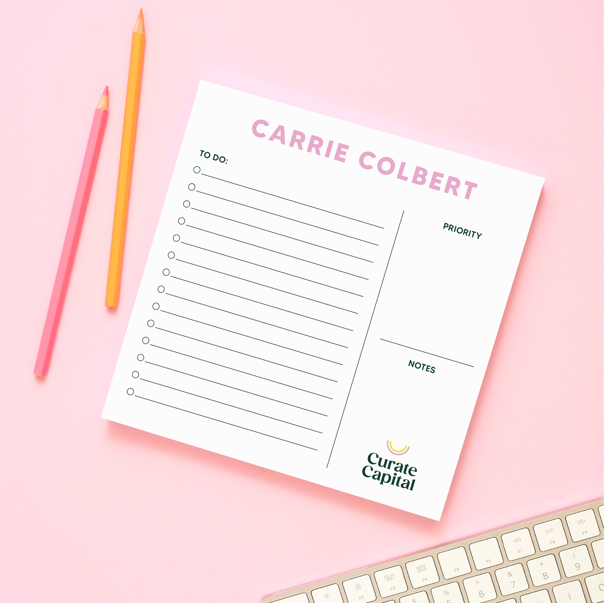 Personalized Branded Task Notepad