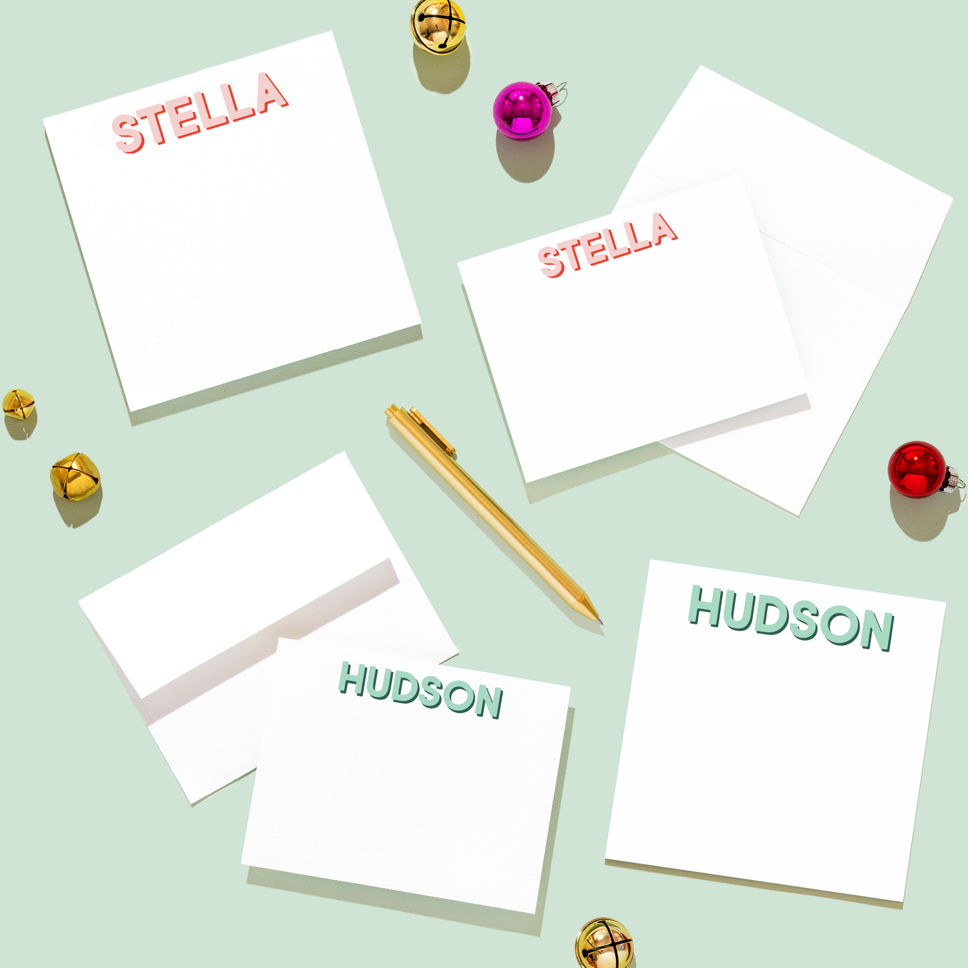 Holiday Modern Classics Stationery and Notepad Bundle