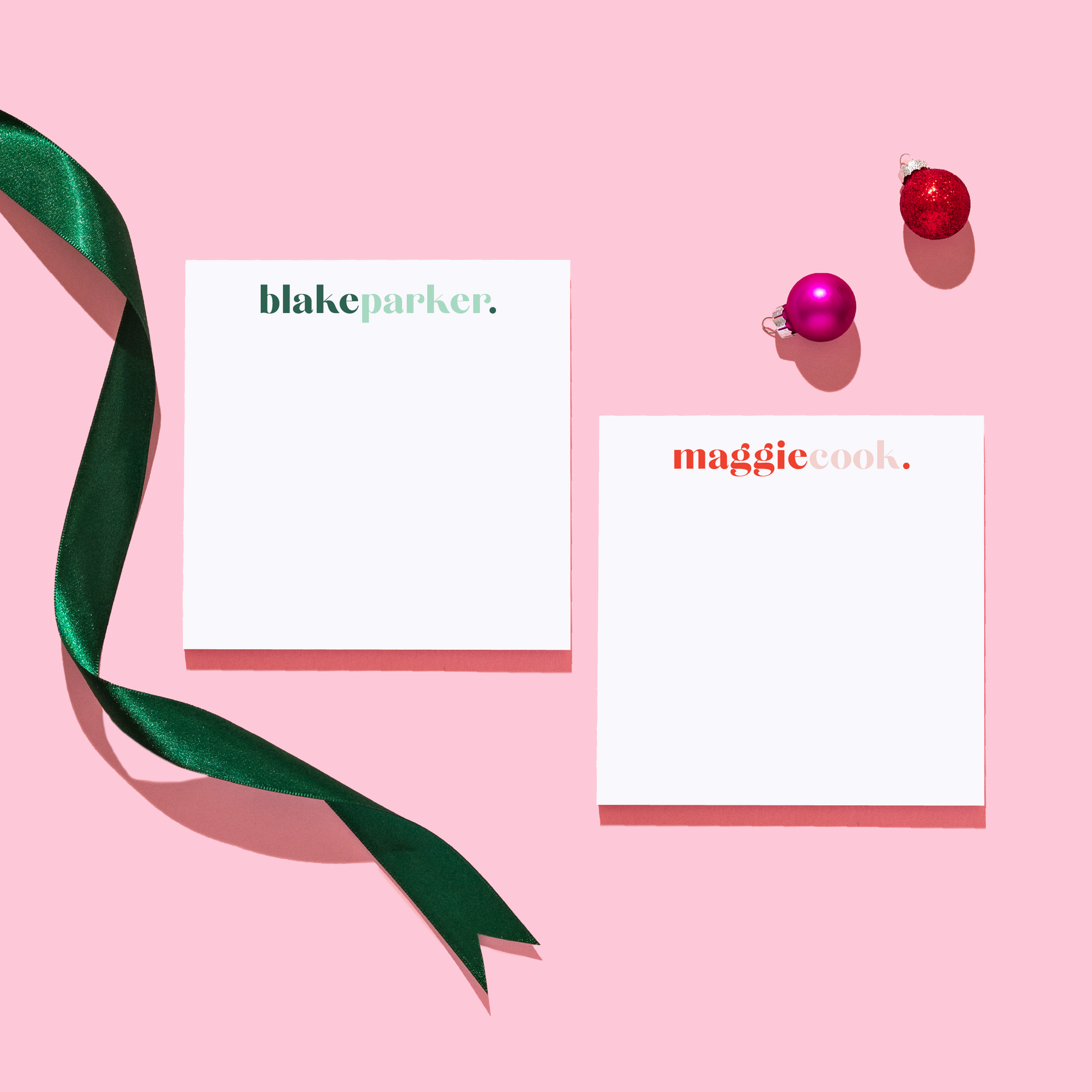 Holiday Cheerful Dot Stationery and Notepad Bundle