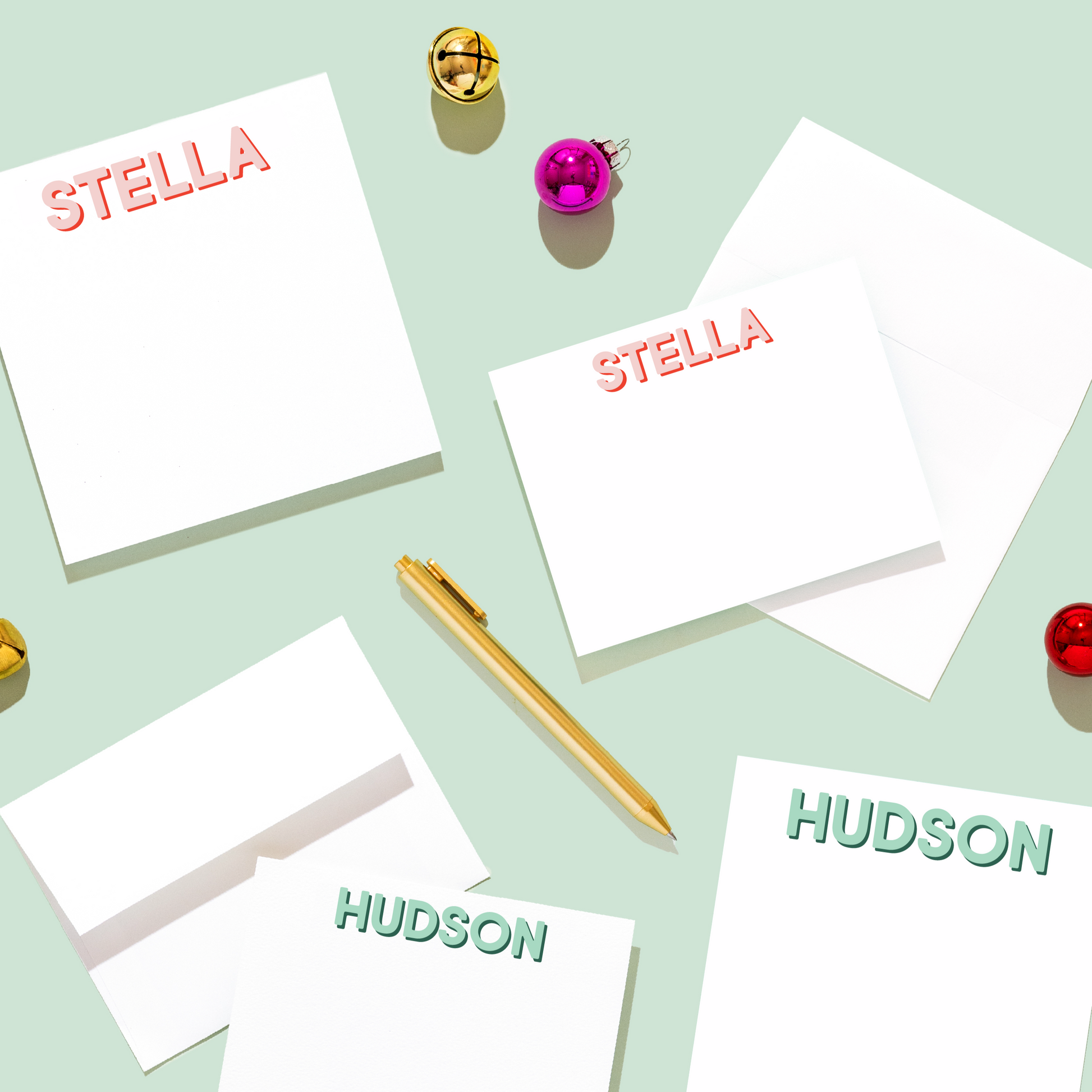 Holiday Modern Classics Stationery and Notepad Bundle