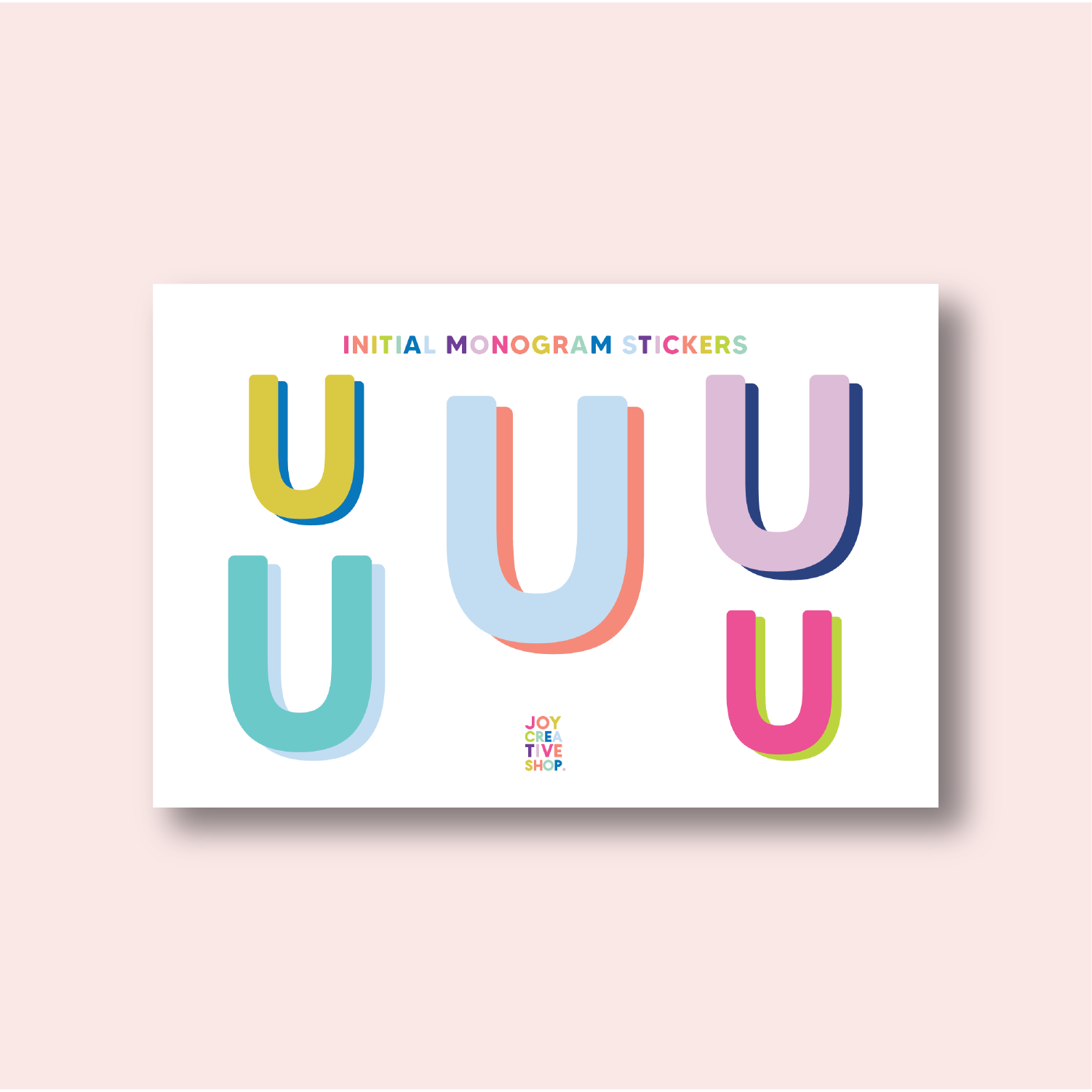 Vinyl Alphabet Stickers - Single Letter Sheets
