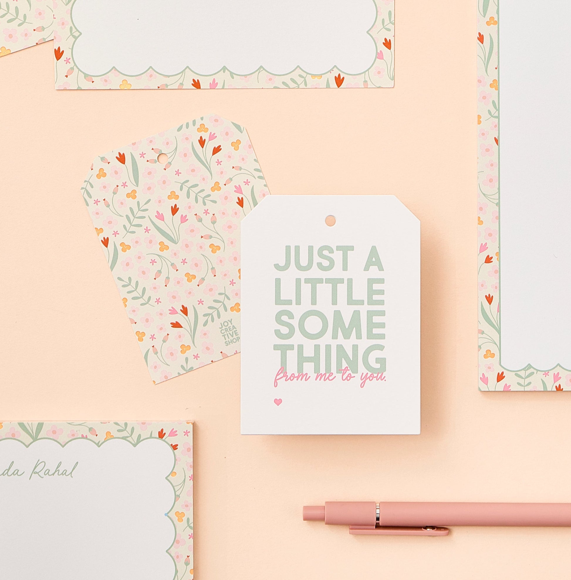 Floral Just a Little Something Gift Tags