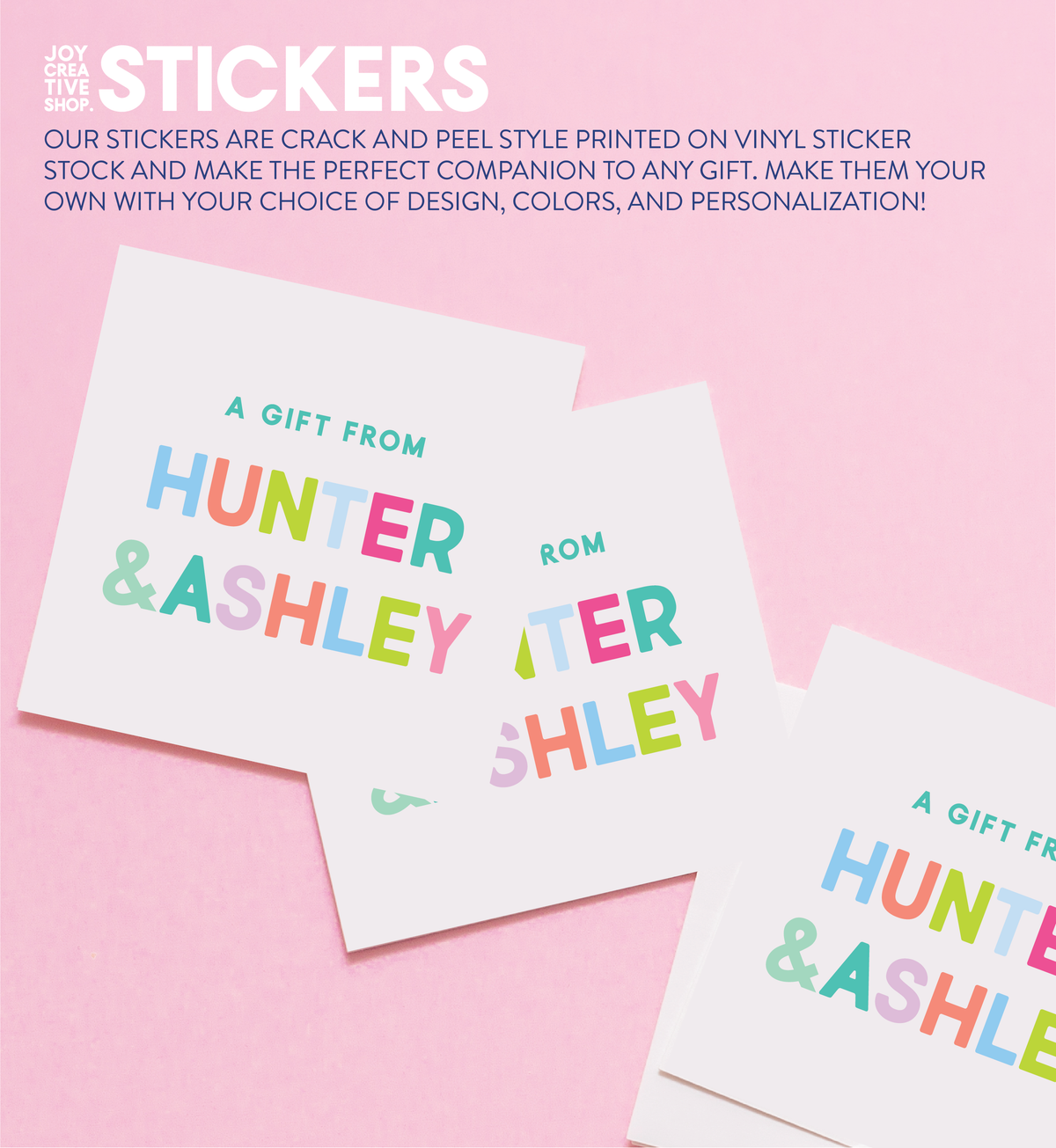 Colorful Names Stickers