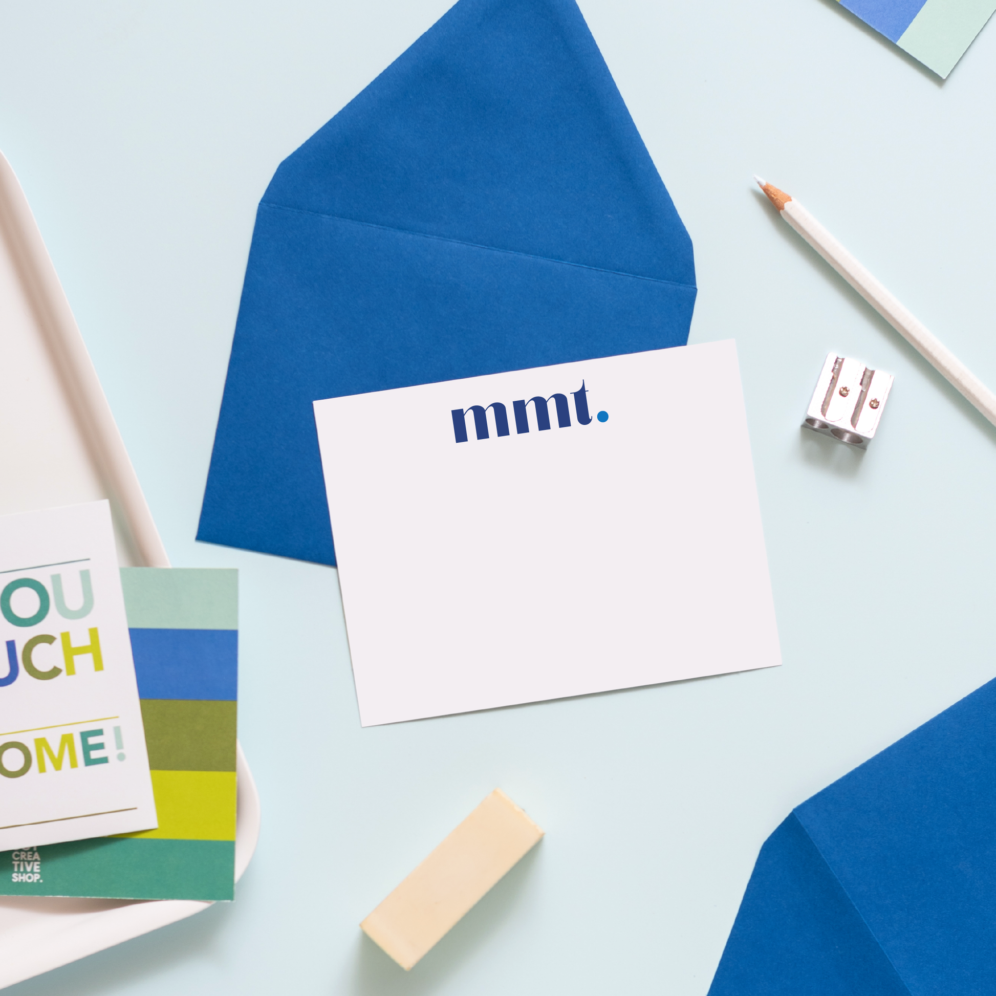 Cheerful Dot Monogram Personalized Stationery