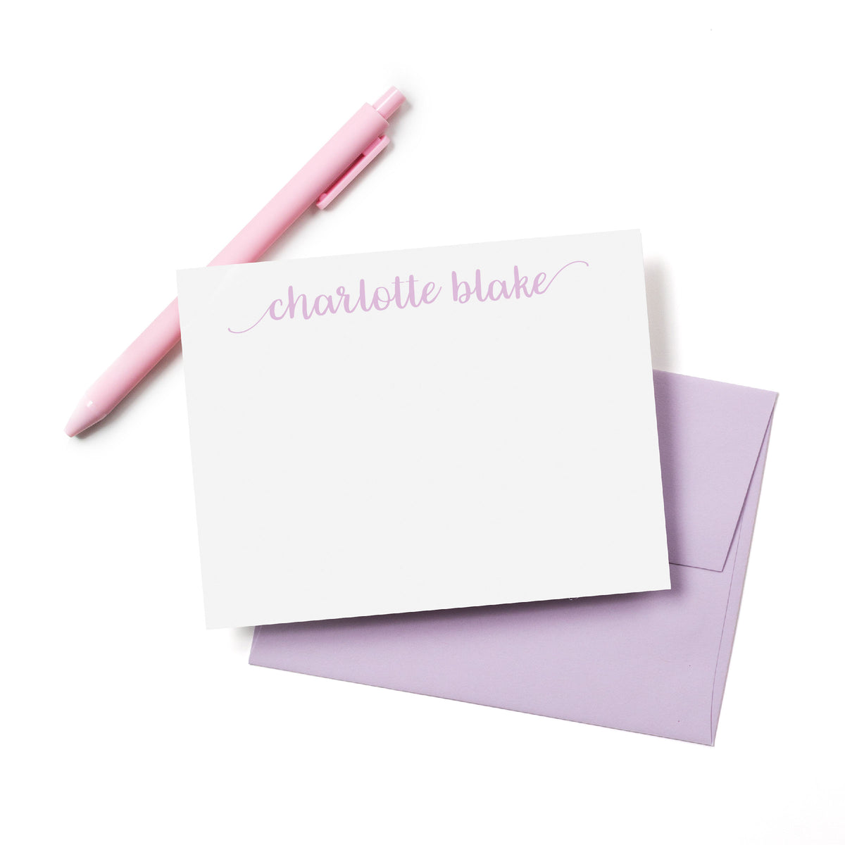 Whimsical Calligraphy Personalized Stationery