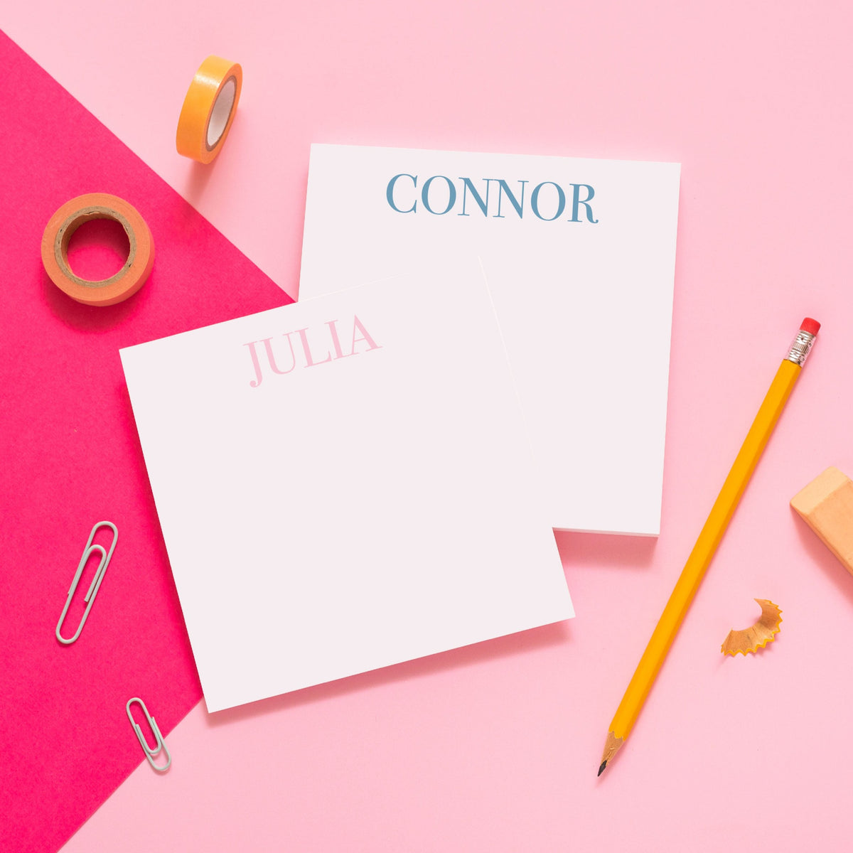 Simple Serif Personalized Notepad