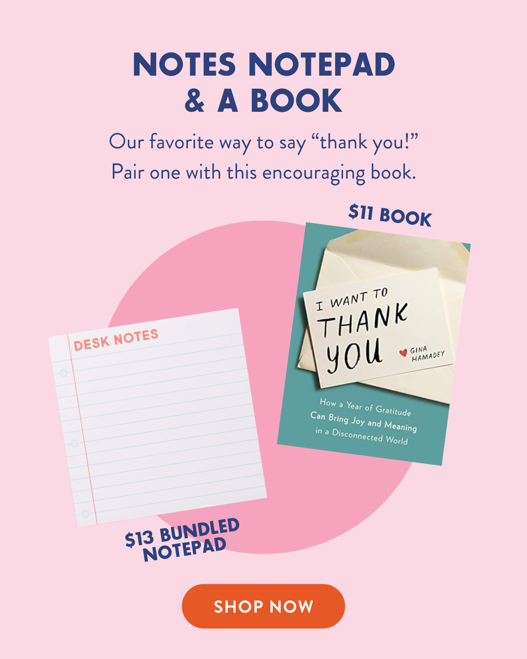 Teacher Gift Under $25 : Notes Notepad & A Book