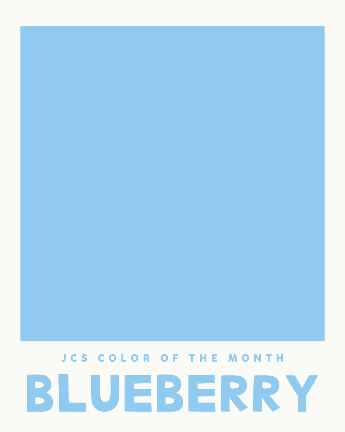 April Color of the Month: Blueberry