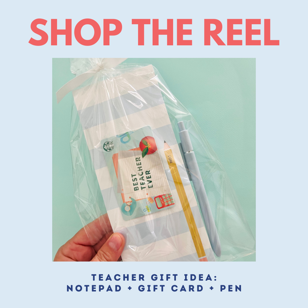 Shop the Reel : Teacher Notepad, Gift Card & Pen