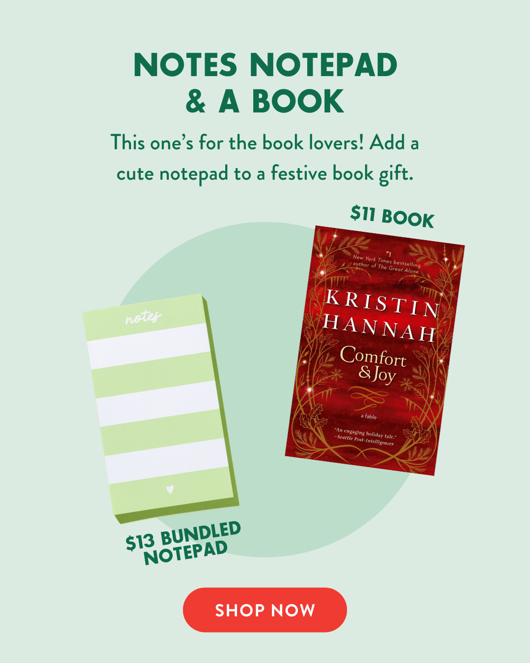 Holiday Gift Under $25 : Notes Notepad & A Book