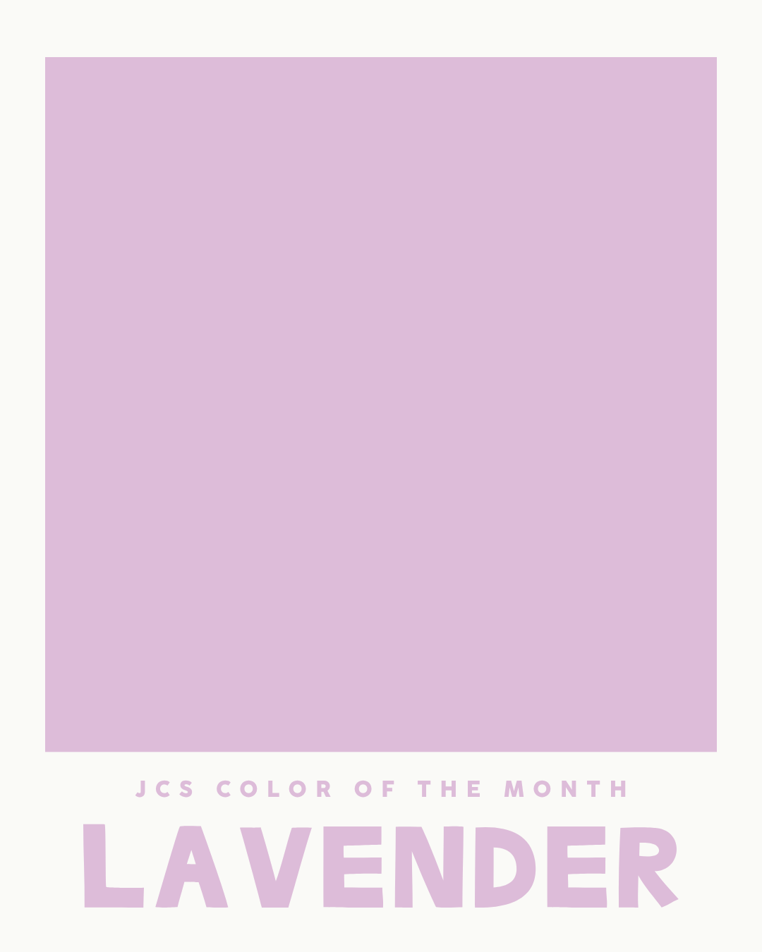 May Color of the Month: Lavender