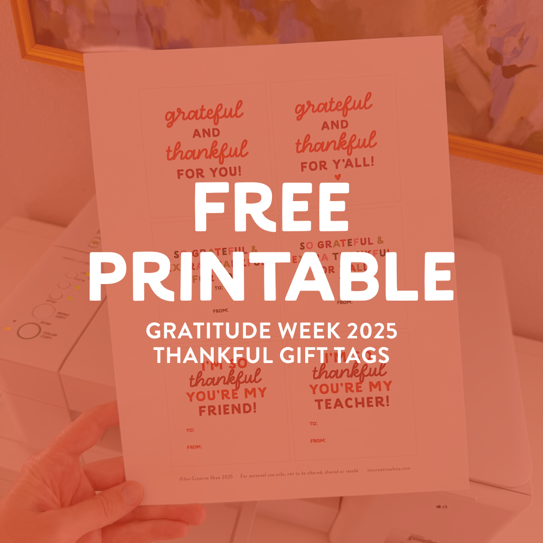 FREE Printable: Gratitude Week 2025 Thankful Gift Tags