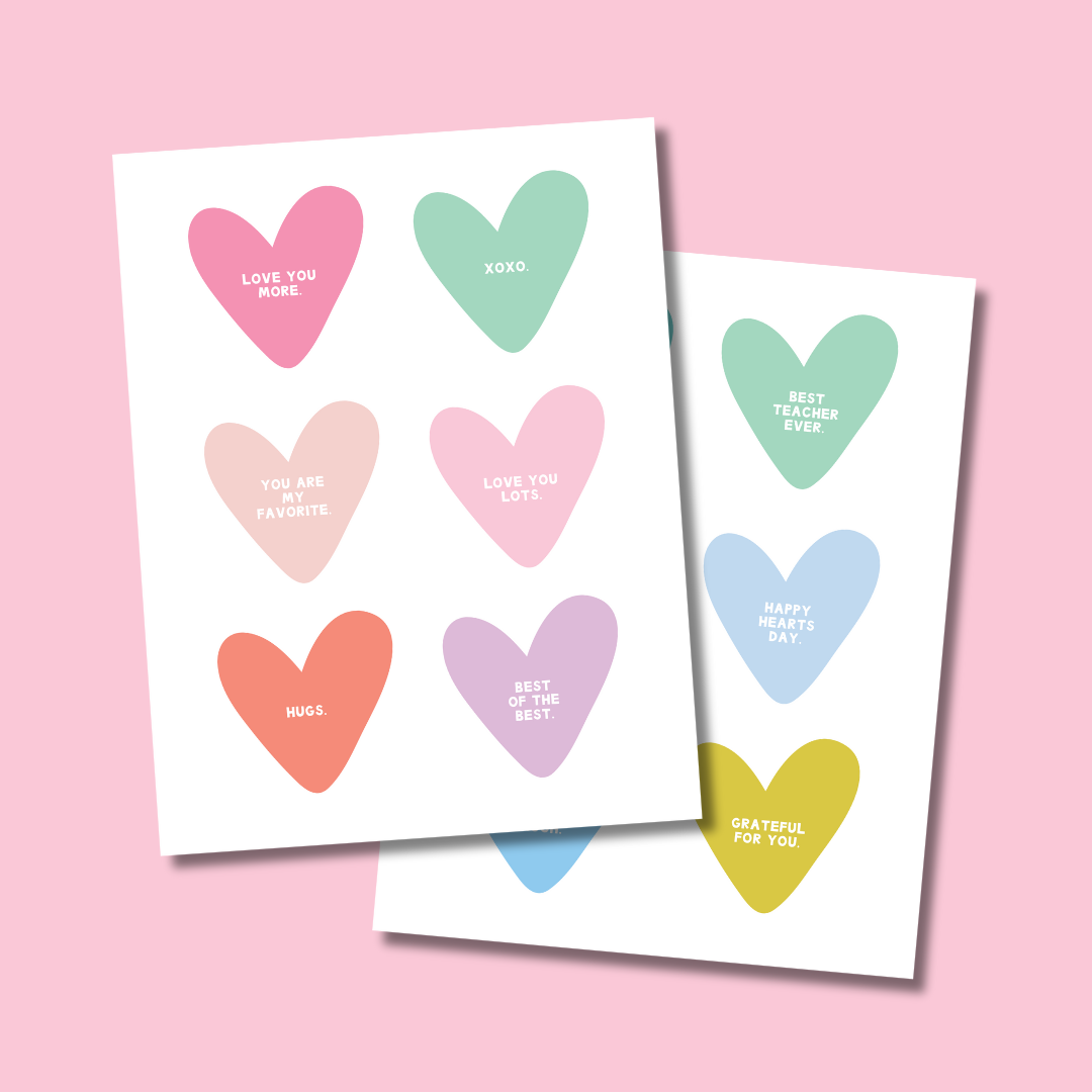 Free Printable: Valentine's Conversation Hearts