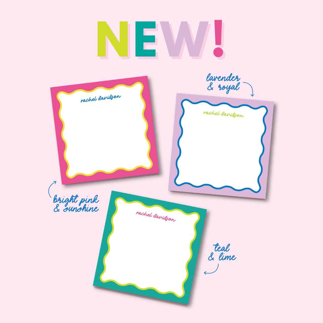 New Summer Wavy Notepads & How to Pair