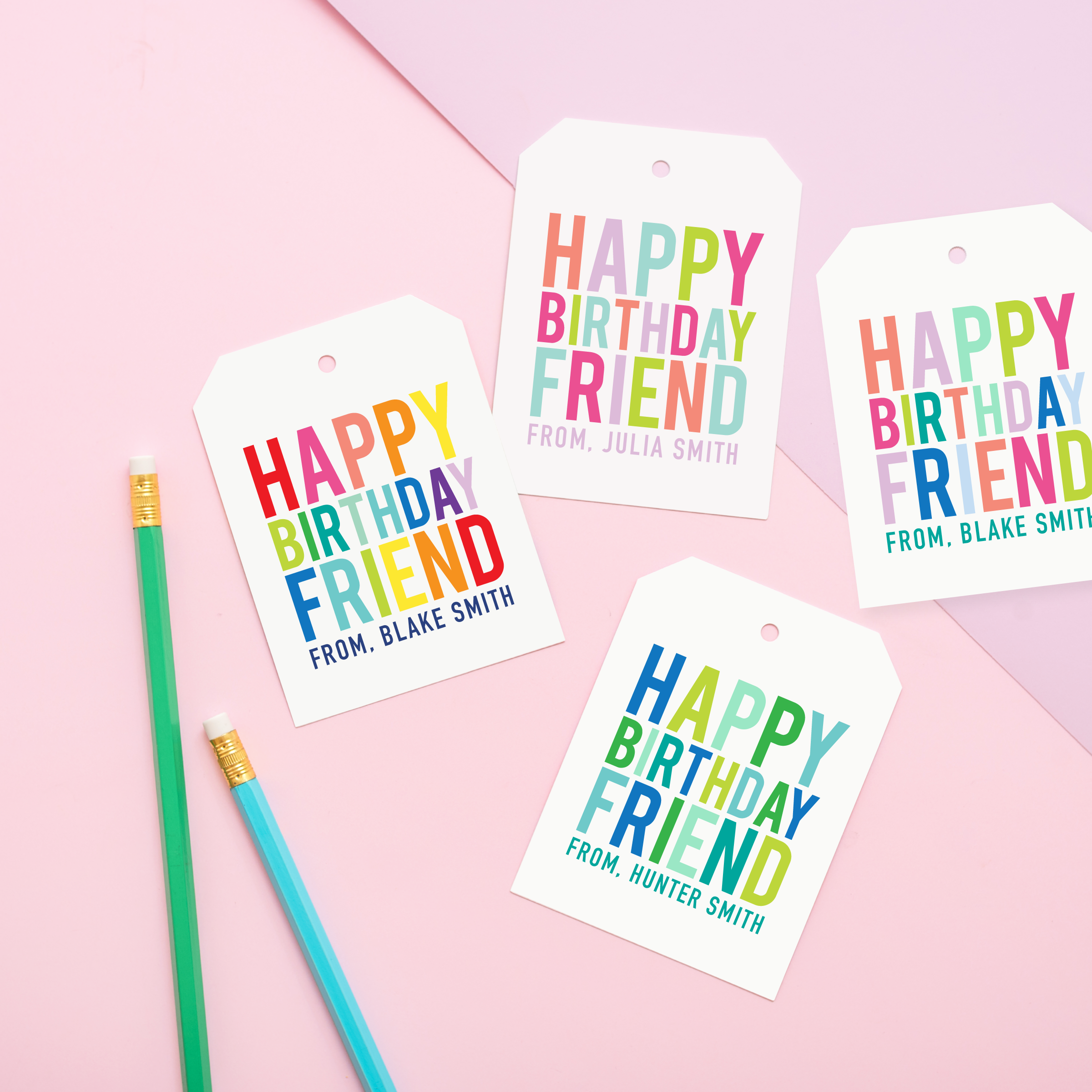 Birthday Gift Tags & Stickers