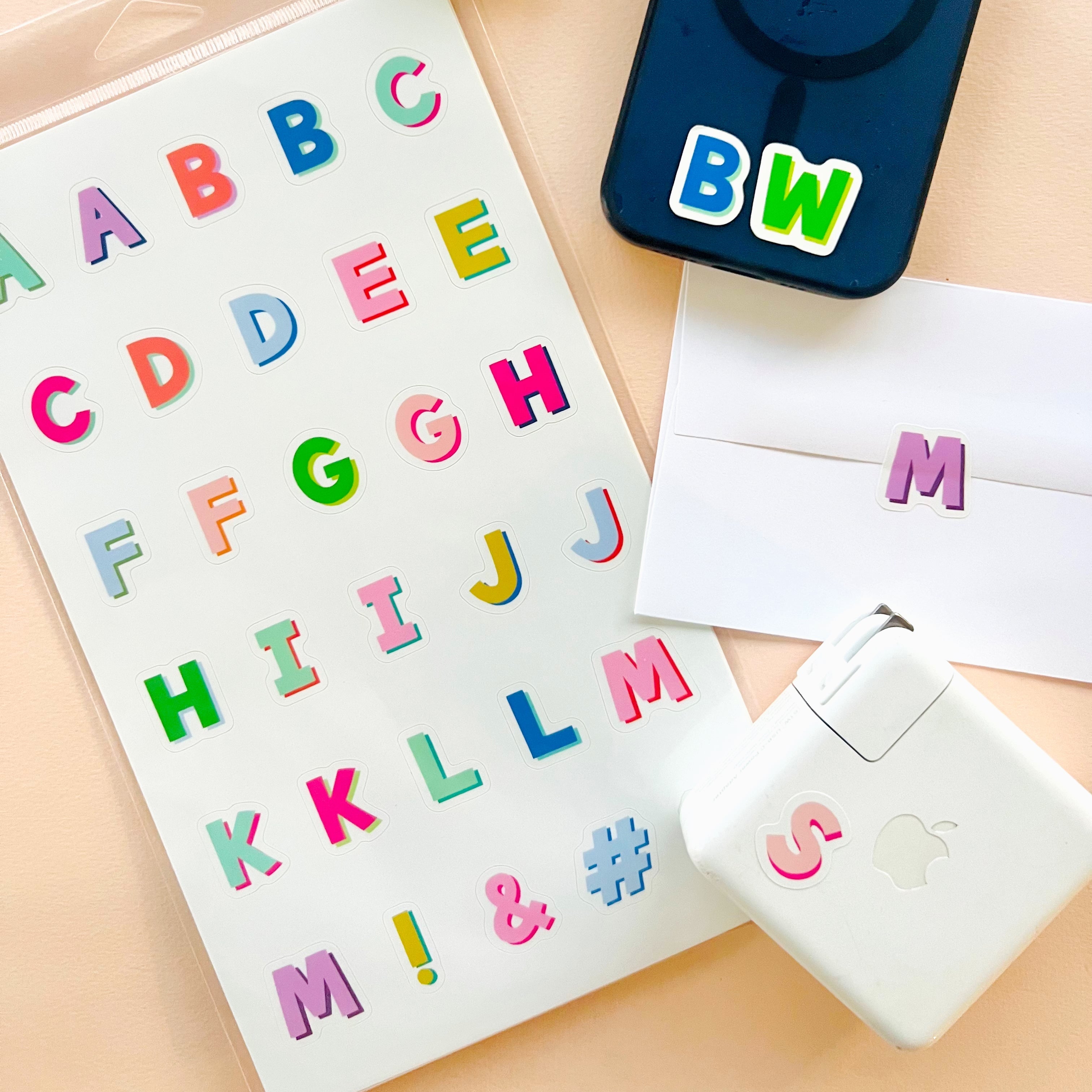 Mini Alphabet Stickers