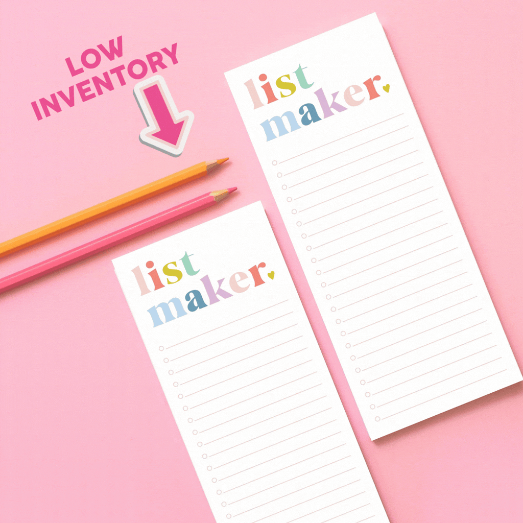 List Maker Notepad - Pastel
