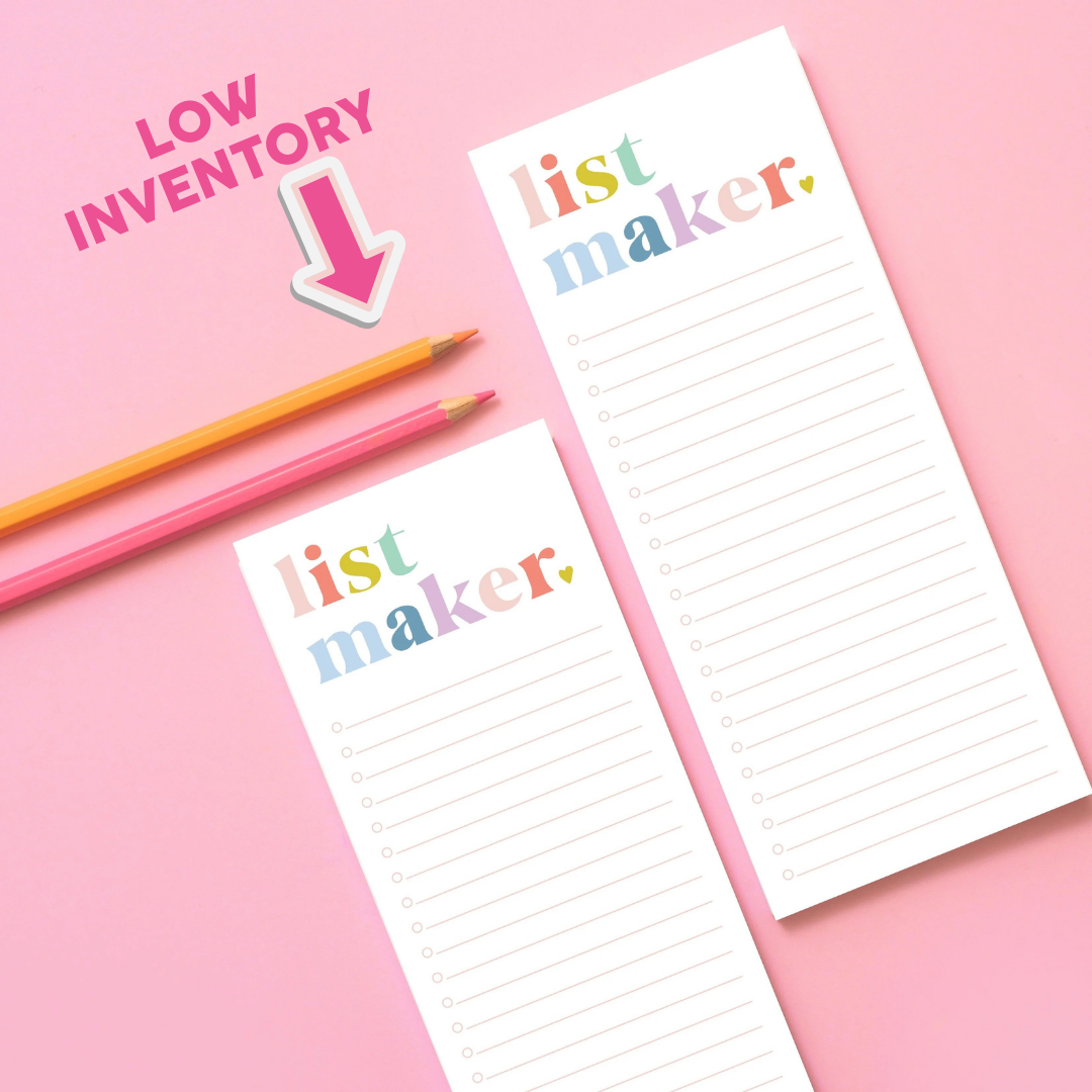 List Maker Notepad - Pastel
