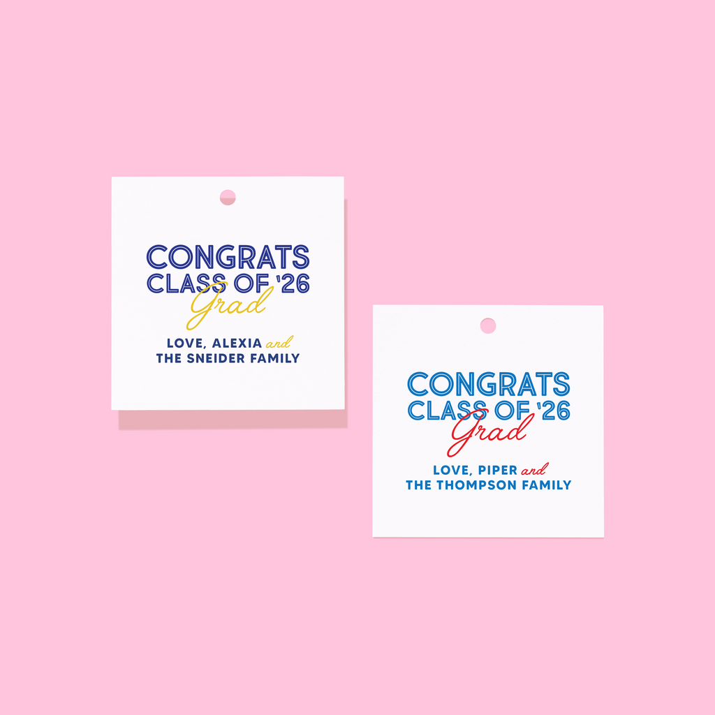 Congrats Class of '26 Graduation Gift Tag