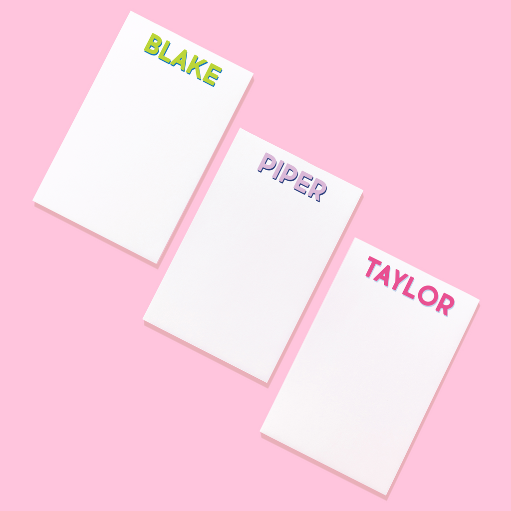 Modern Classics First Name Notepad