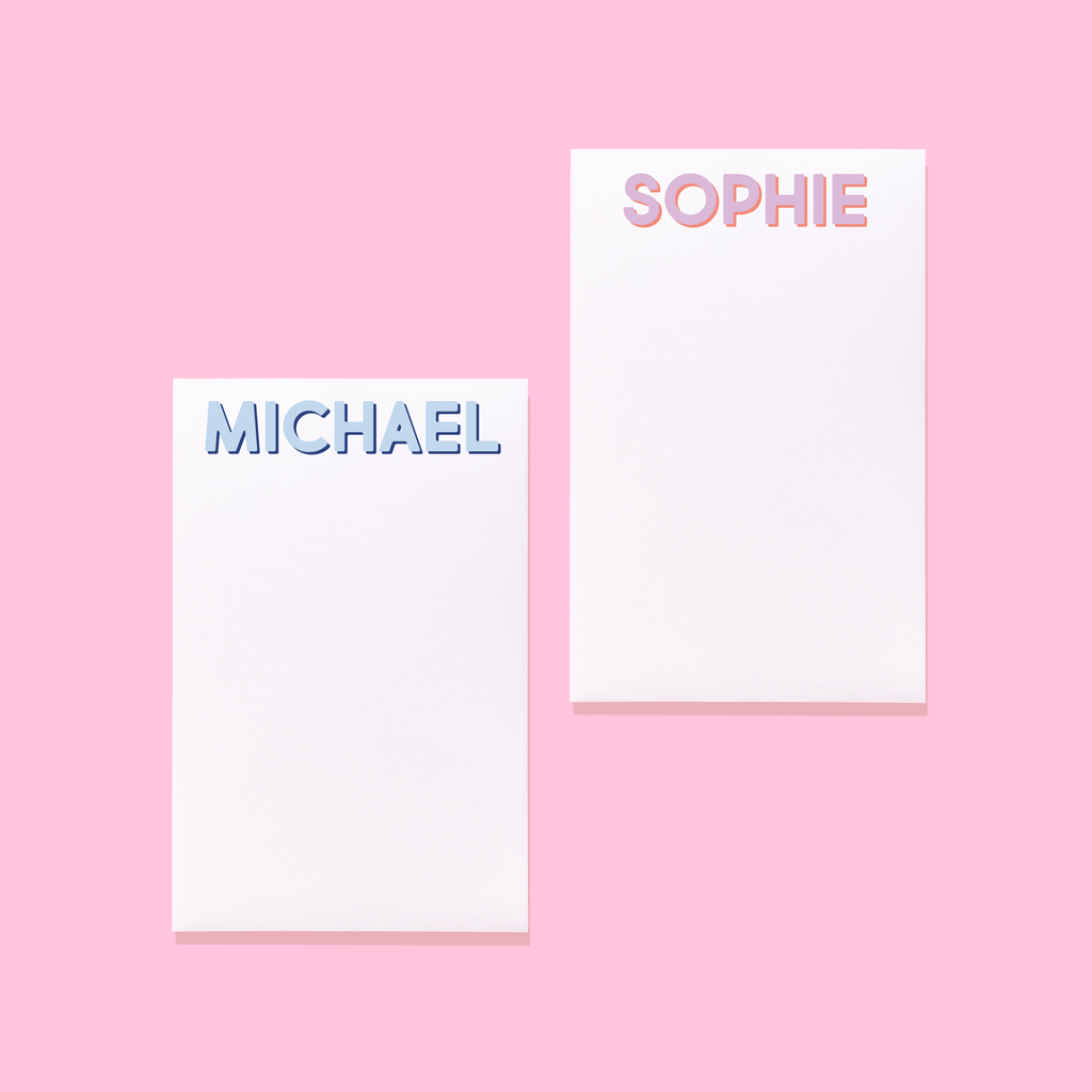 Modern Classics First Name Notepad