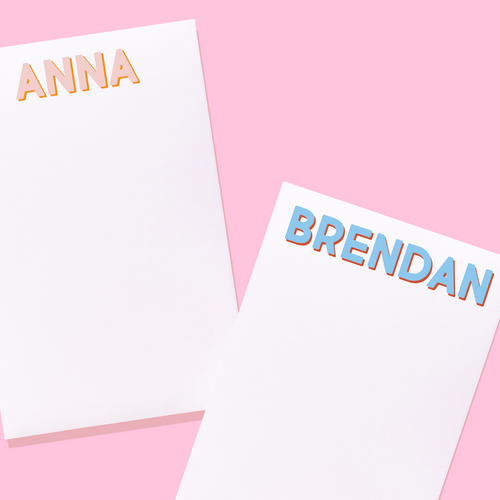Modern Classics First Name Notepad