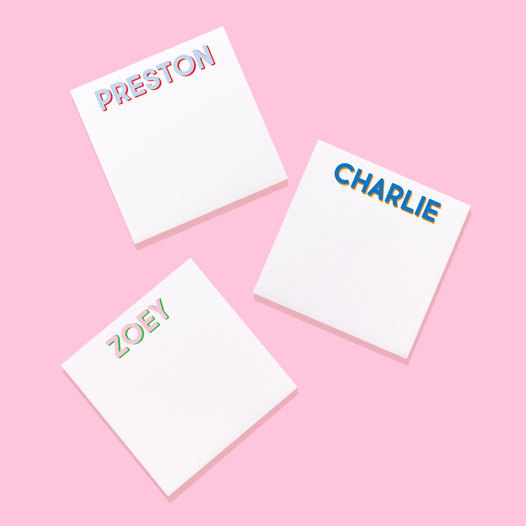 Modern Classics First Name Notepad