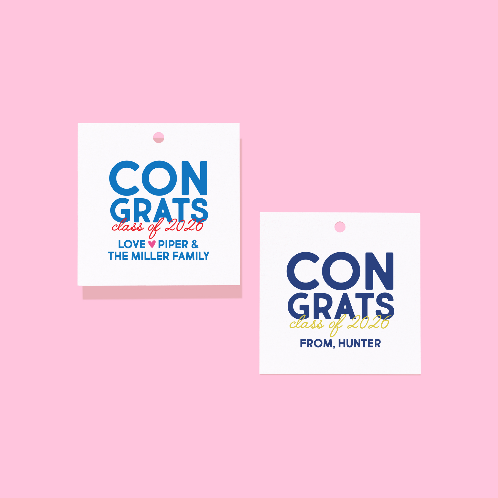 Congrats Class of 2026 Graduation Gift Tag