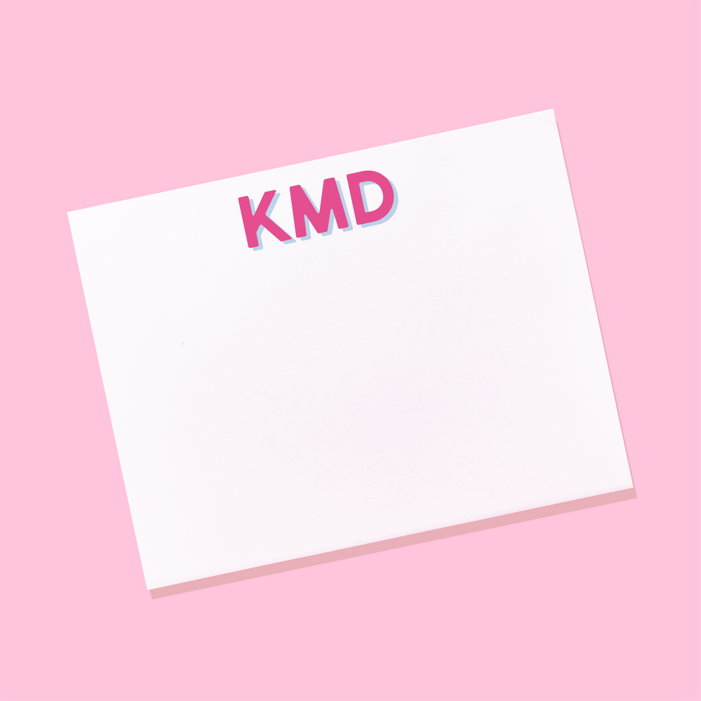 Modern Classics Monogram Personalized Stationery