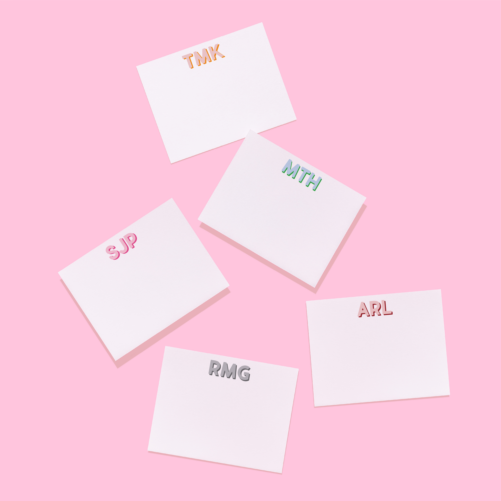 Modern Classics Monogram Personalized Stationery