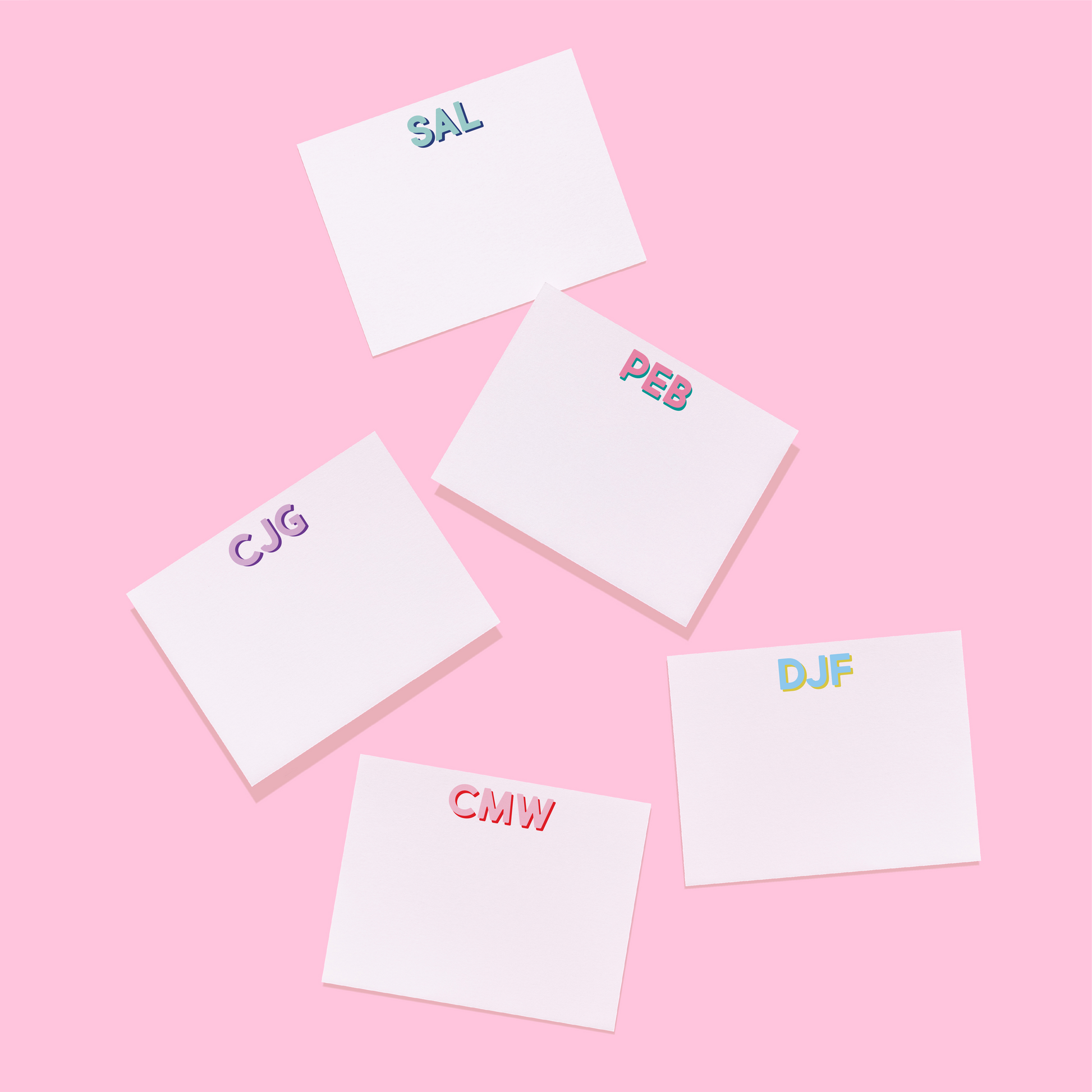 Modern Classics Monogram Personalized Stationery