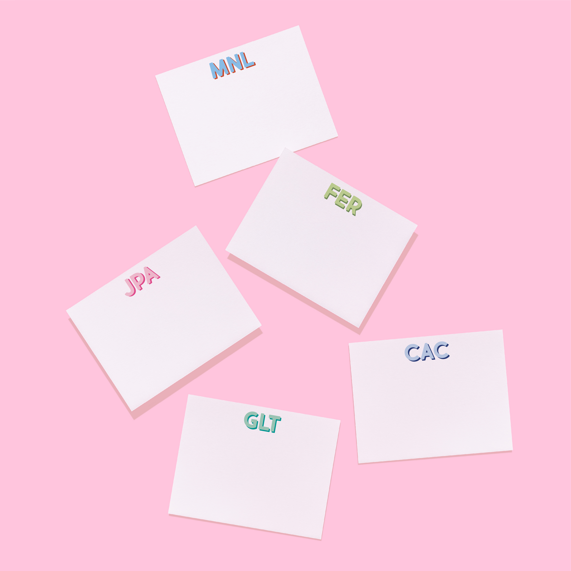 Modern Classics Monogram Personalized Stationery