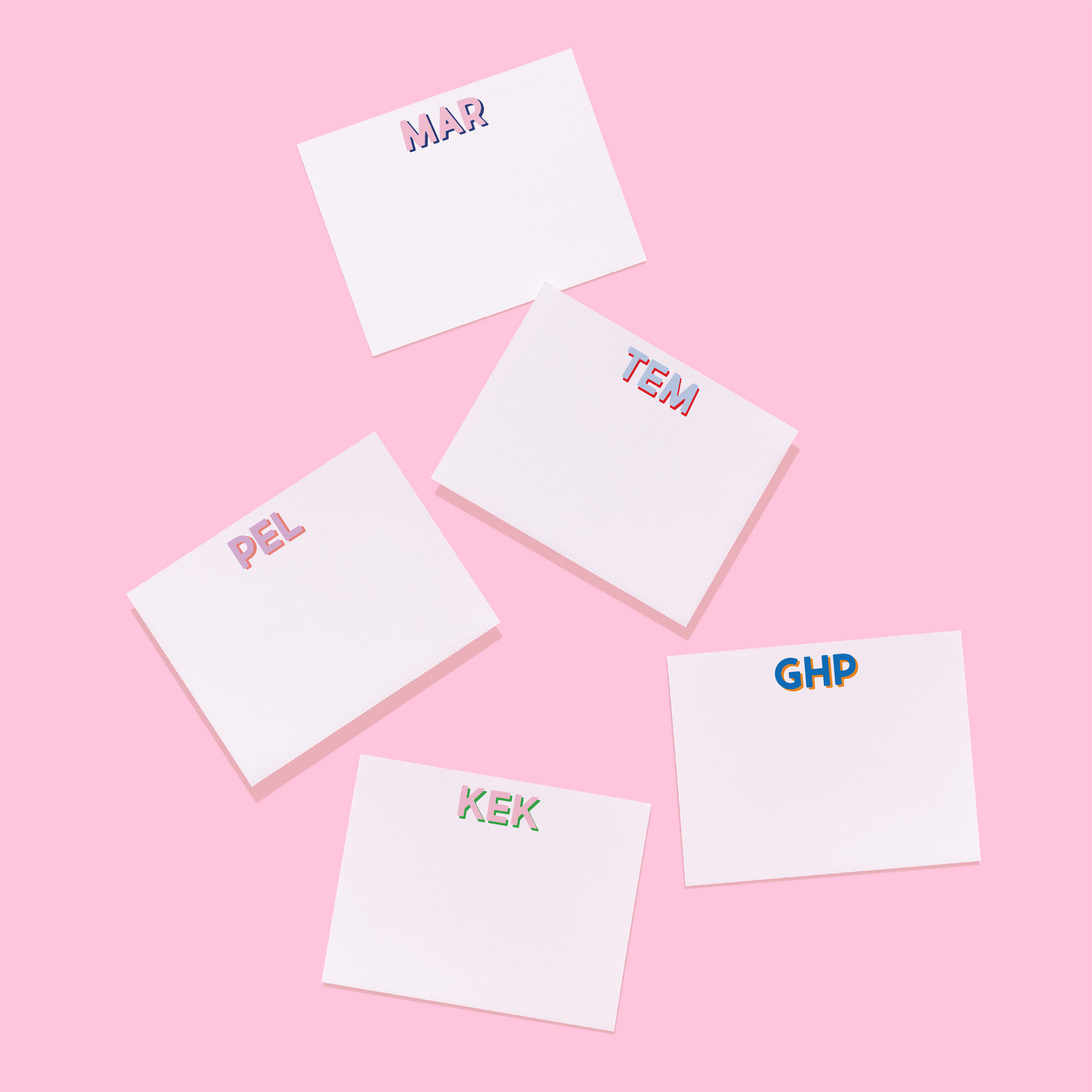 Modern Classics Monogram Personalized Stationery