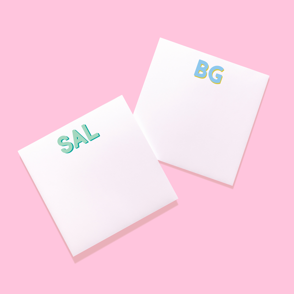 Modern Classics Monogram Notepad