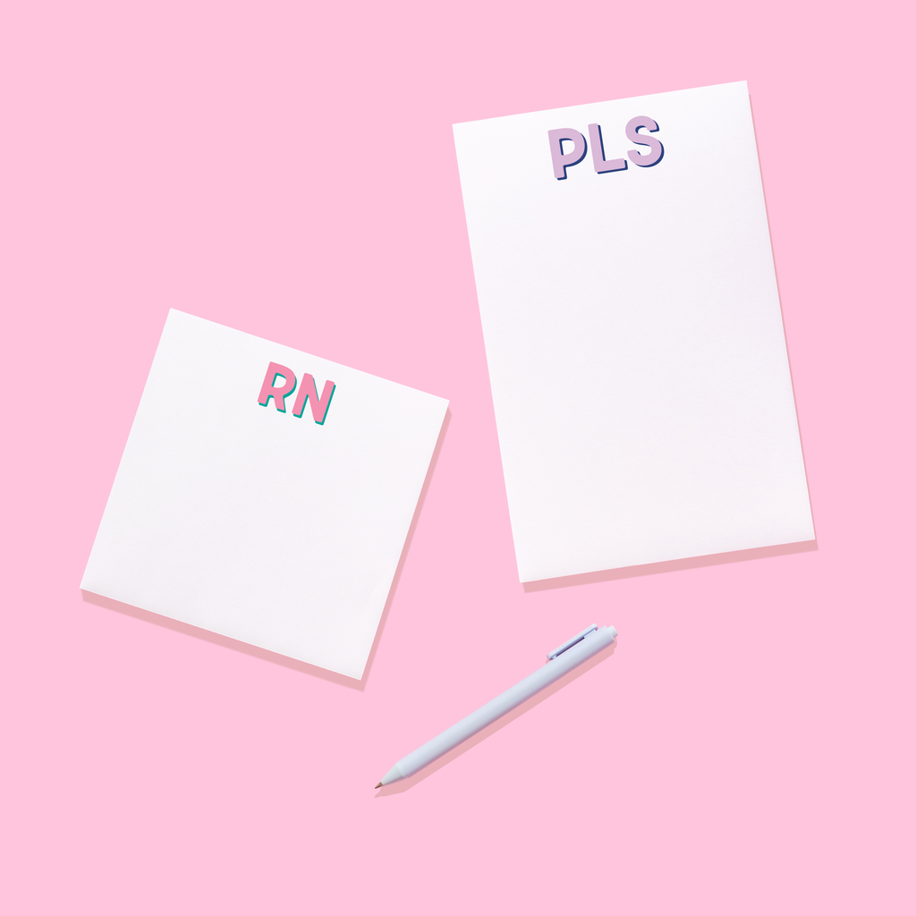 Modern Classics Monogram Notepad