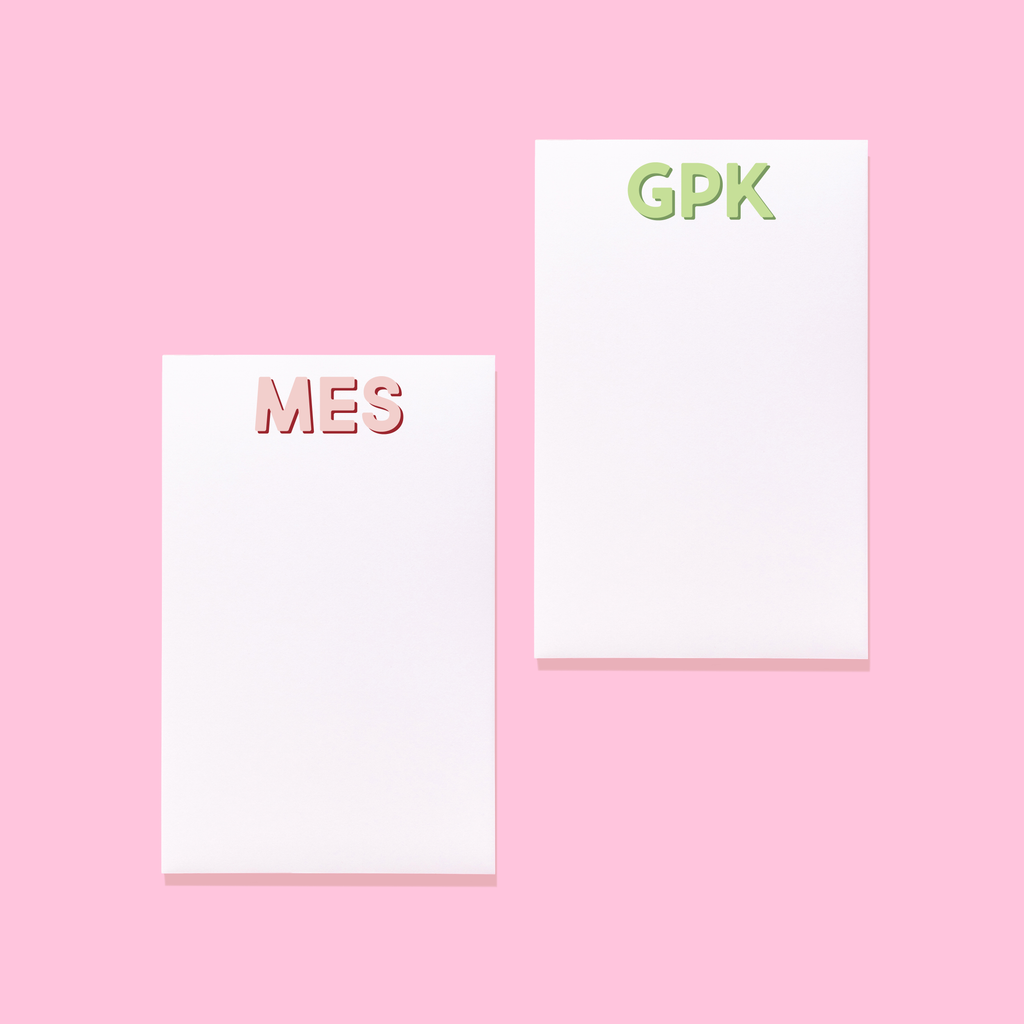 Modern Classics Monogram Notepad