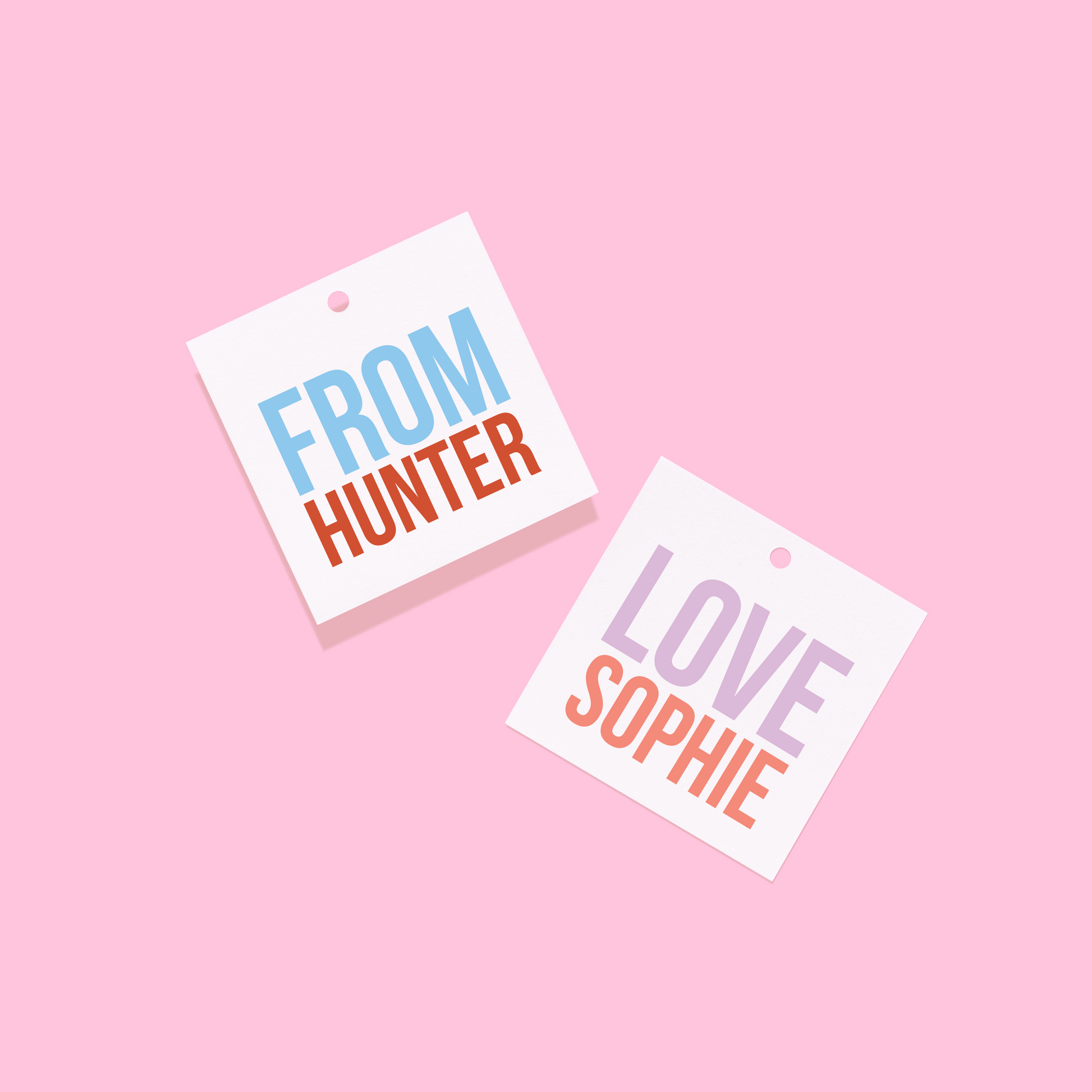Love/From Personalized Gift Tag