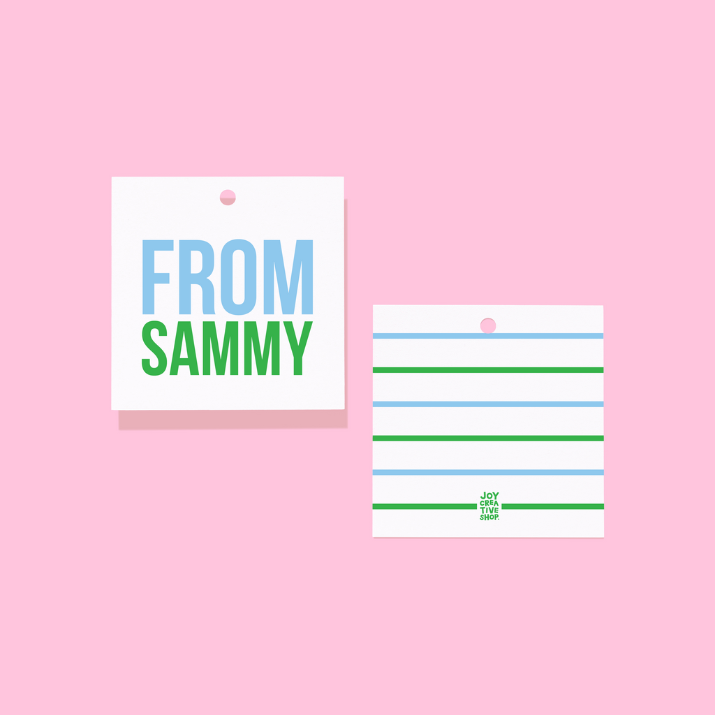 Love/From Personalized Gift Tag