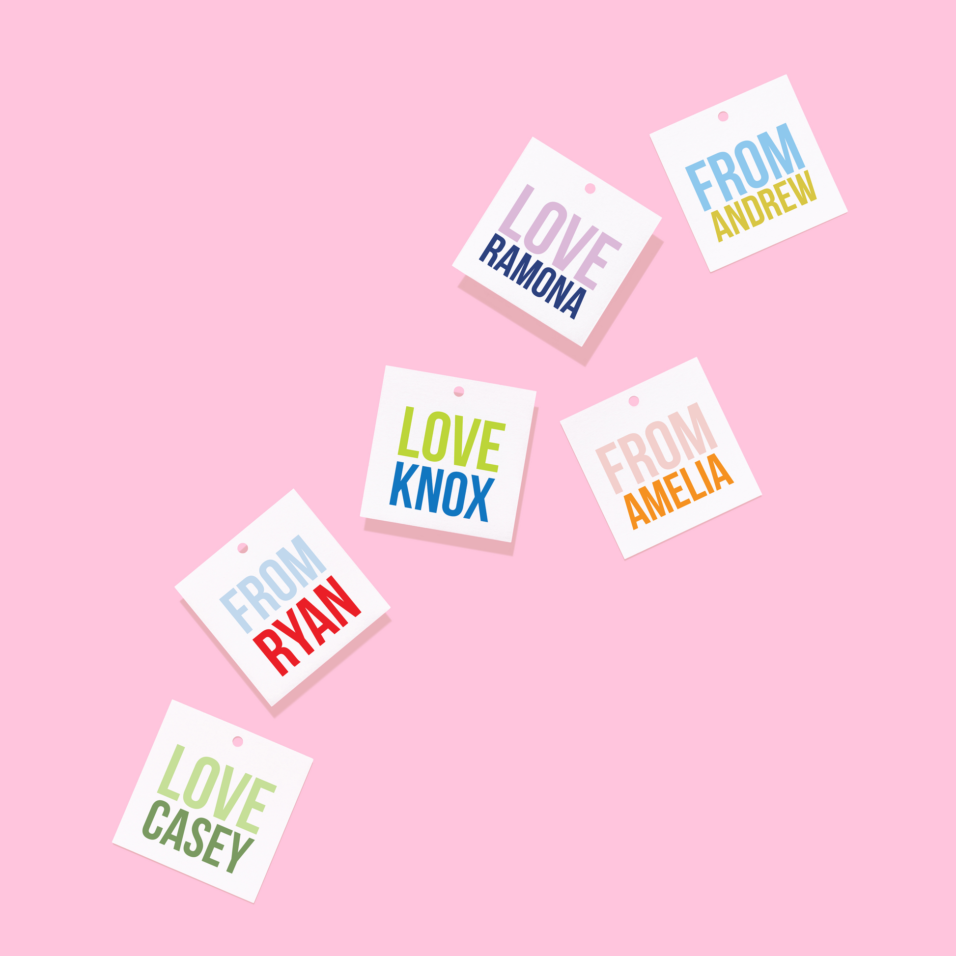 Love/From Personalized Gift Tag