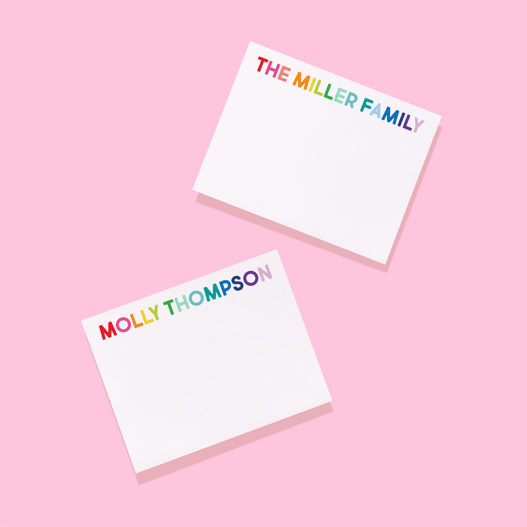 Rainbow Personalized Stationery