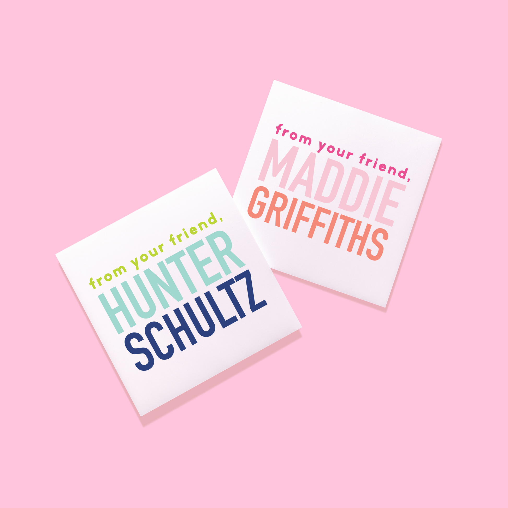 From Your Friend Stickers