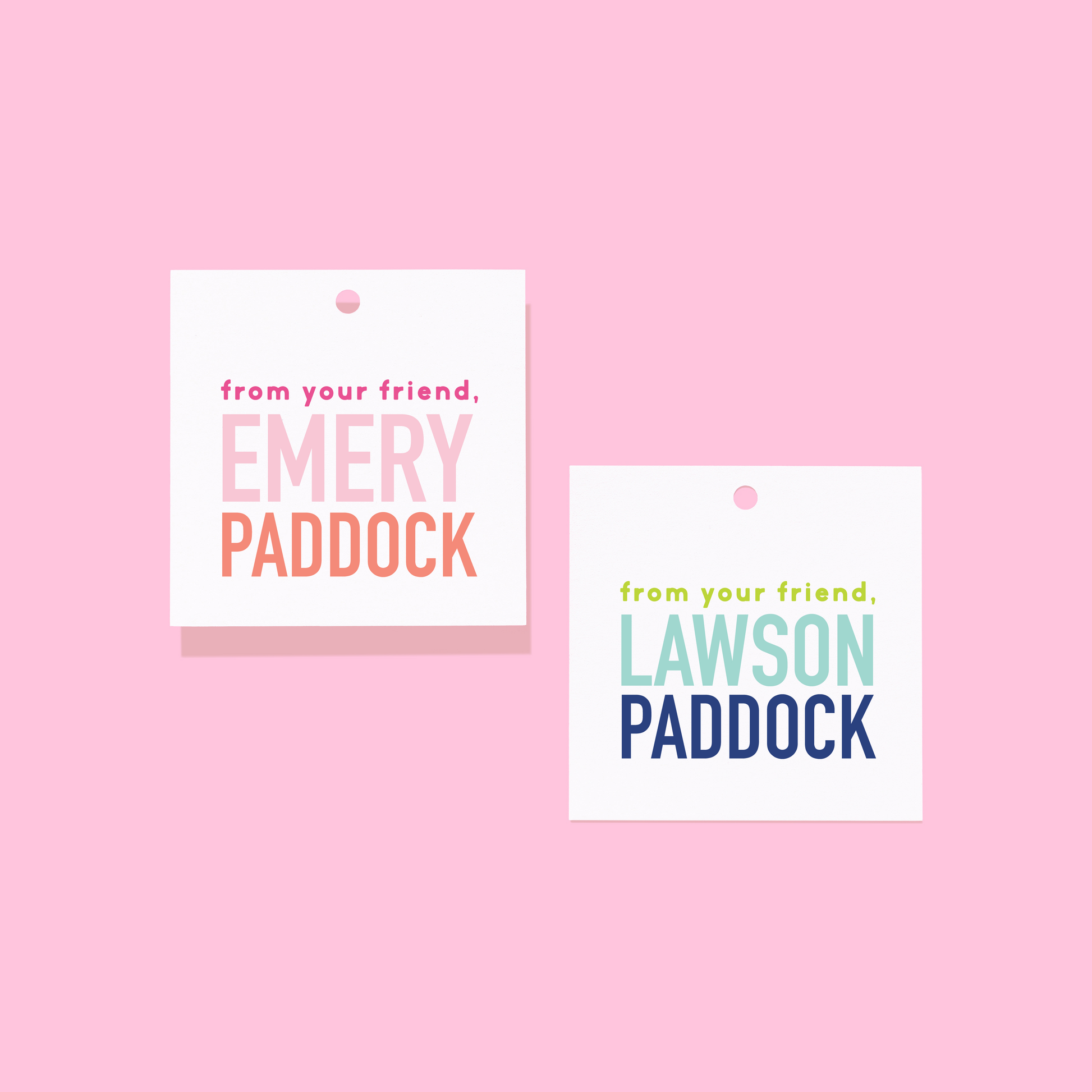 From Your Friend Gift Tags