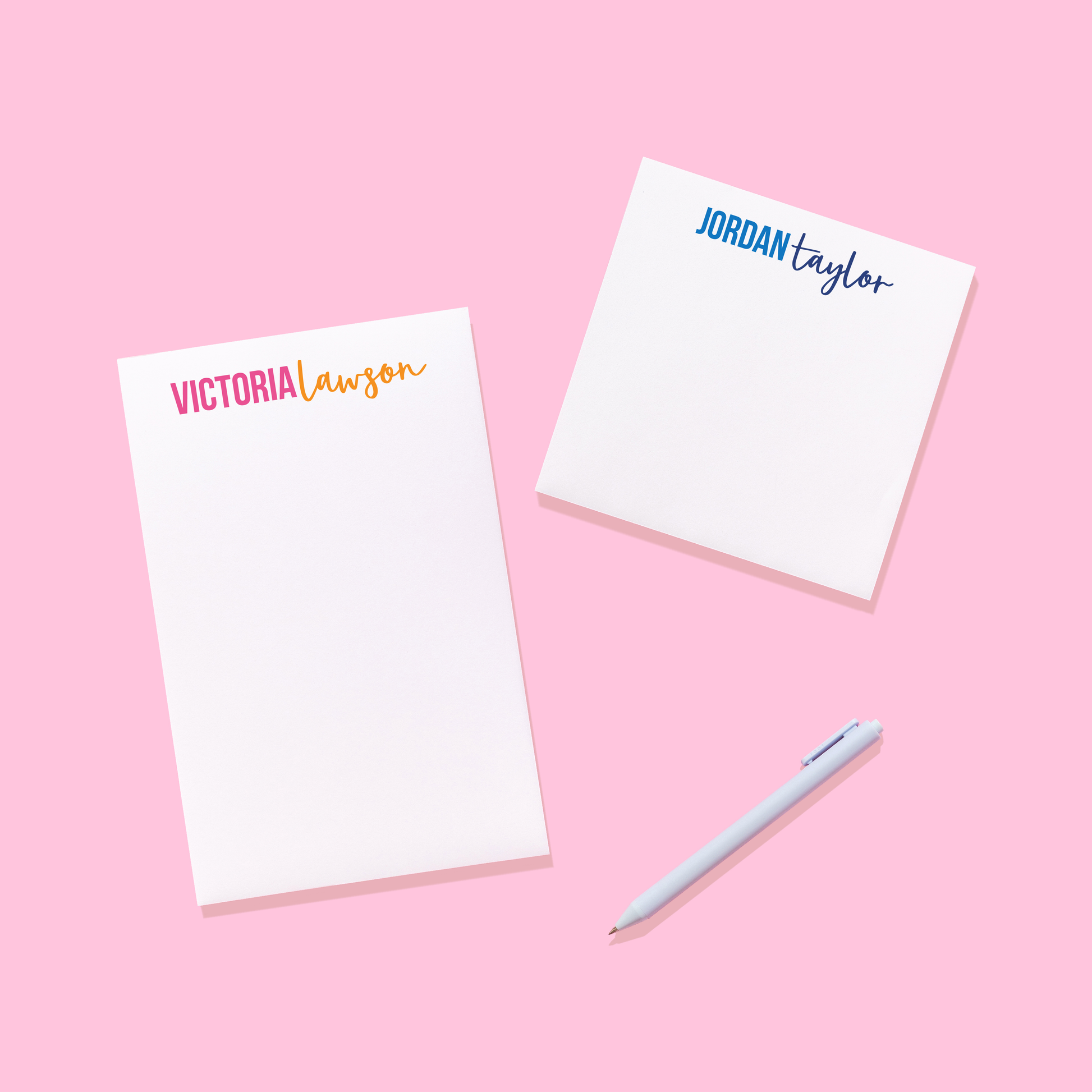 Block and Script Personalized Notepad