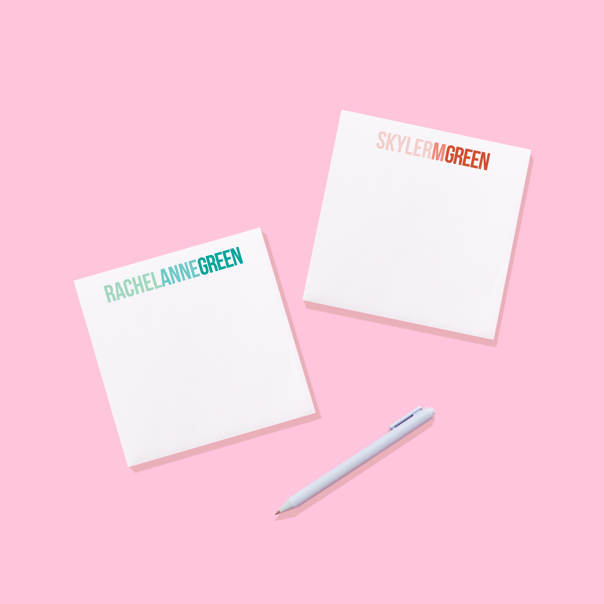 Color Block Personalized Notepad