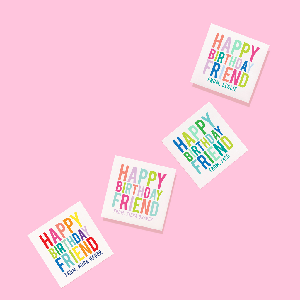 Happy Birthday Friend Stickers