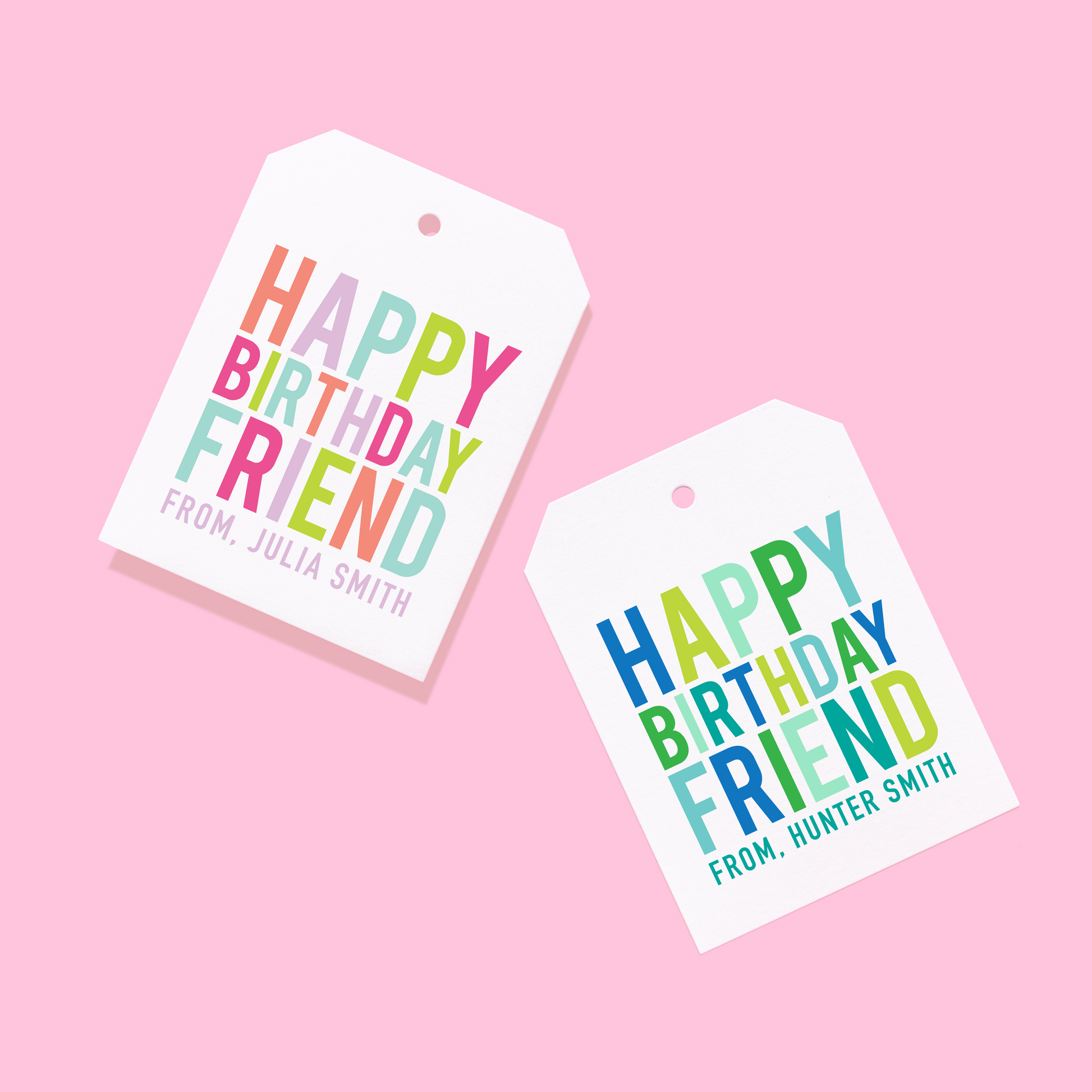 Happy Birthday Friend Gift Tag