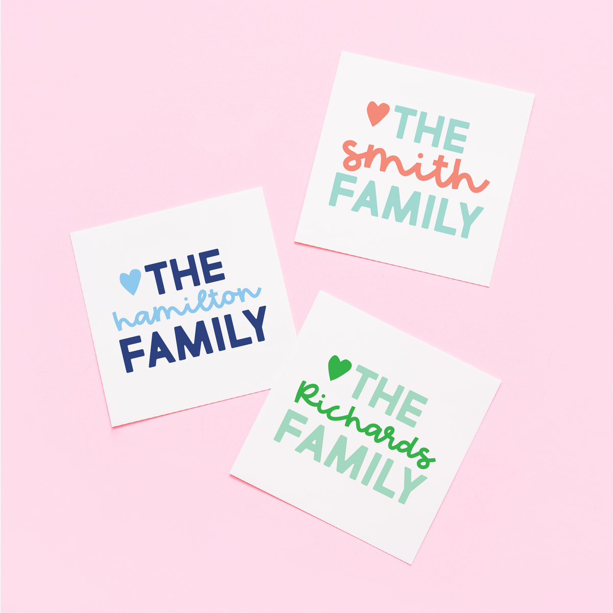 Script Family Stickers